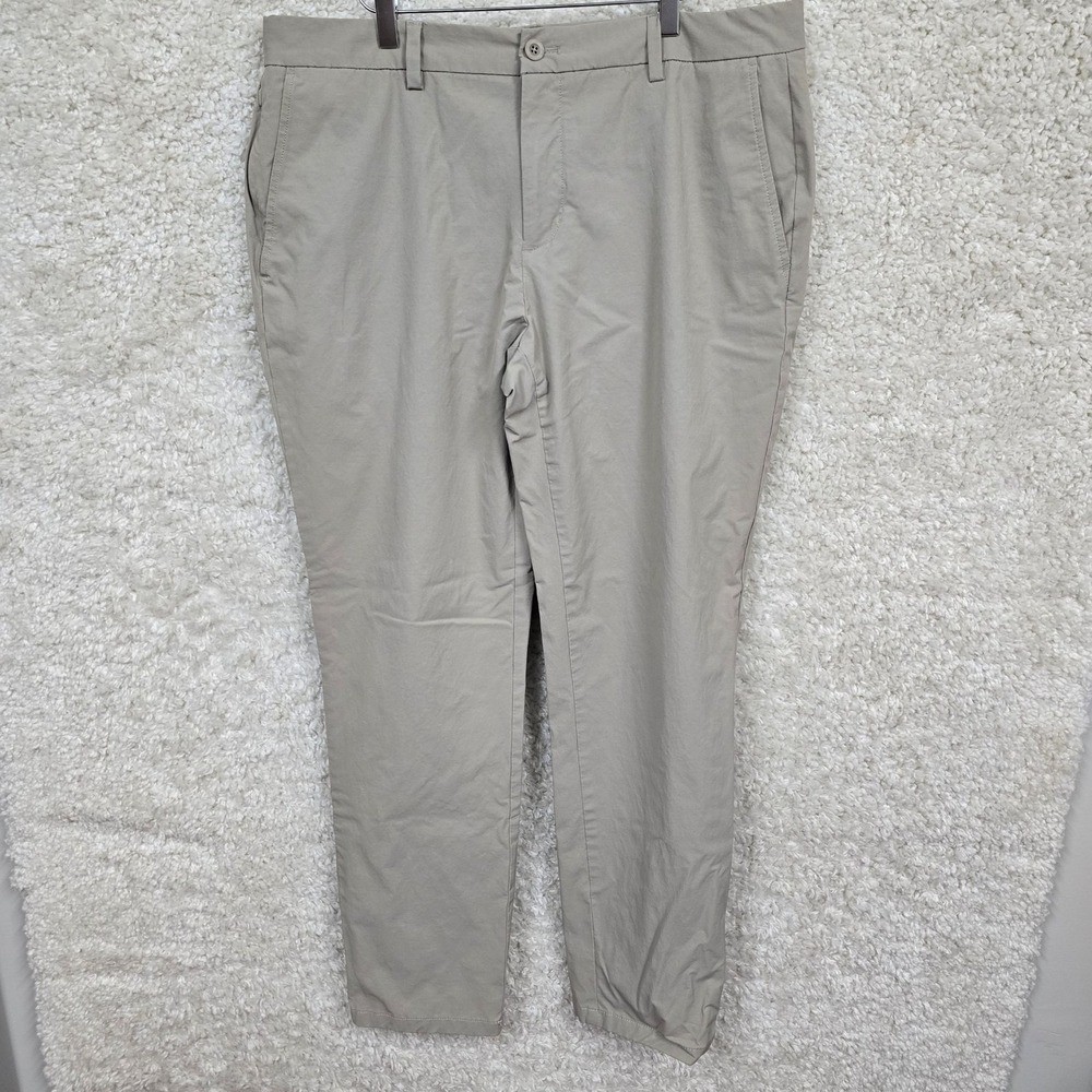 Vineyard Vines Pants Mens 36x32 On-The-Go Stretch Chino Beige Travel Lightweight